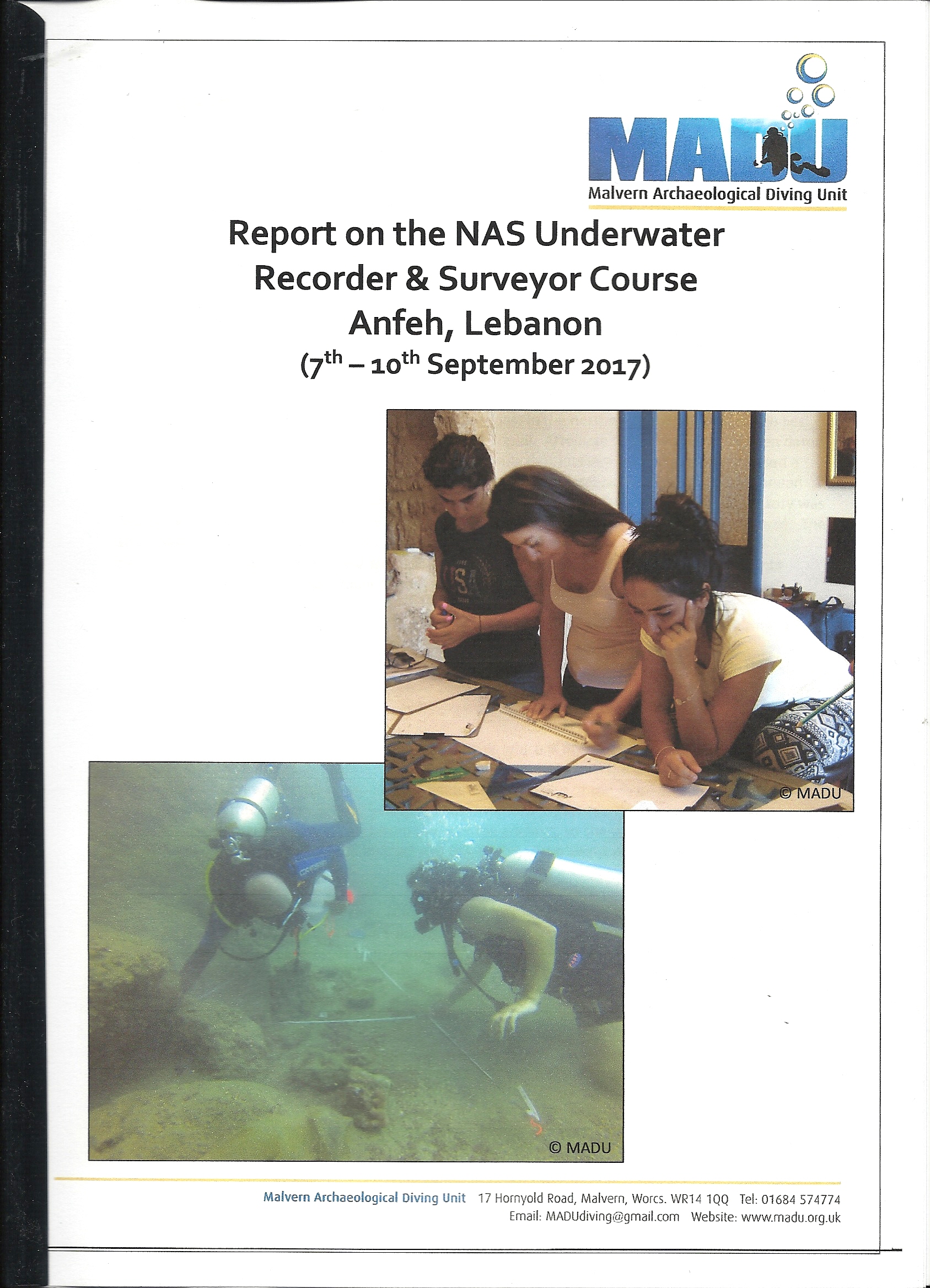 Underwater Field School, (Anfeh, Lebanon) 2017